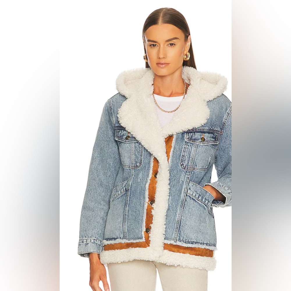 Magnolia Cozy Denim Jacket in At It Again-medium